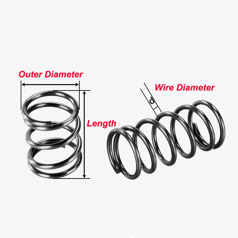 Compression Springs Material Spring Steel Wire Dia 0.6mm Pressure Spring for DIY