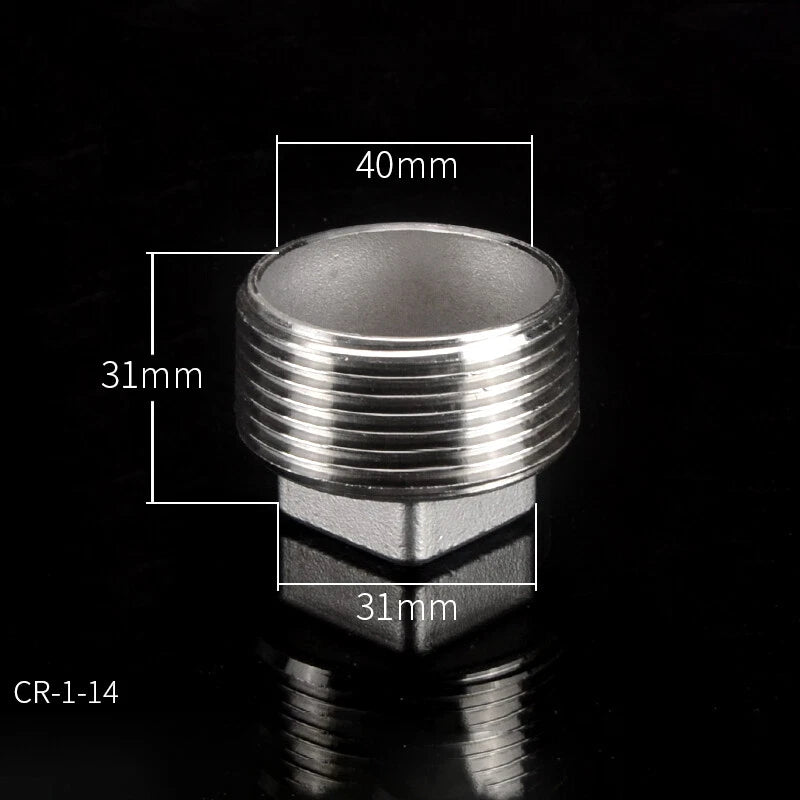 304 Stainless Steel BSP Pipe Plug & Cap Fittings — Male Plugs & Female Blanking Caps