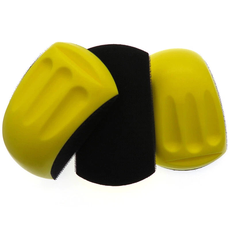 Mouse‑Shaped Hand Sanding Block — Ergonomic Foam Grip with Hook & Loop Base for Standard Sanding Discs