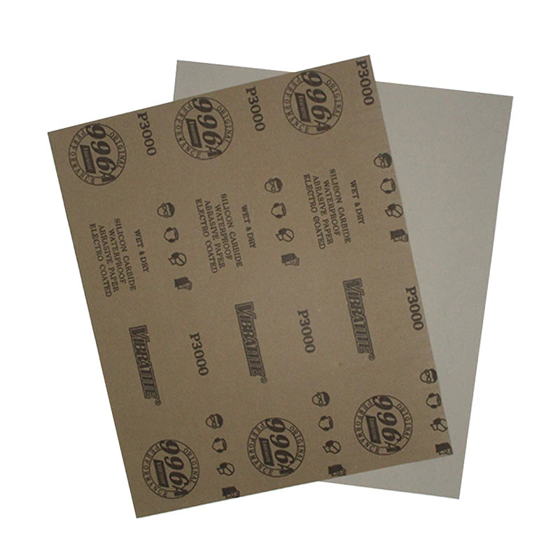 A4 Silicon Carbide Wet & Dry Sandpaper — P60 to P10000 Grit 230x280mm Sheets for Wood Metal Auto