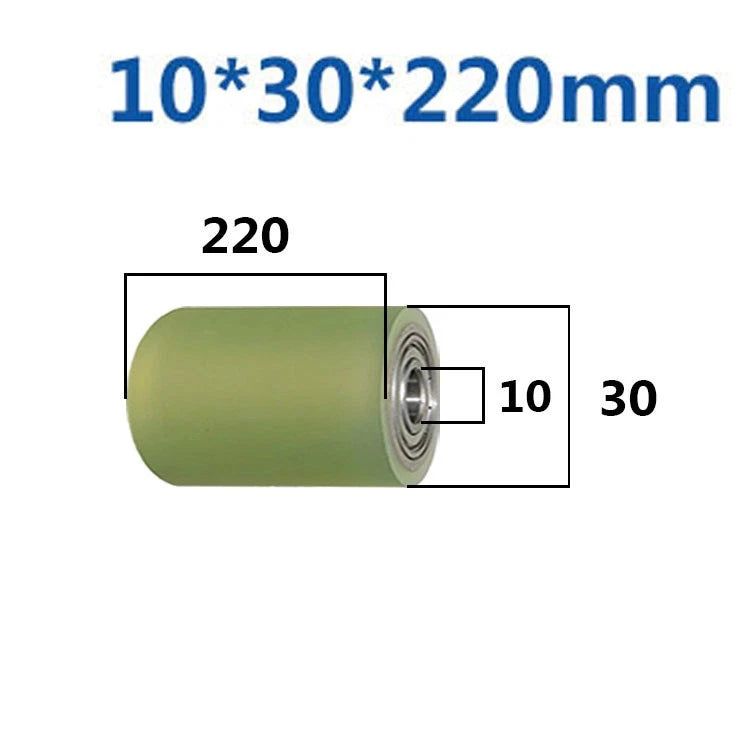 Ø10mm Polyurethane Ball Bearing Rubber Coated Bearings Pulley Guide Wheel Molded