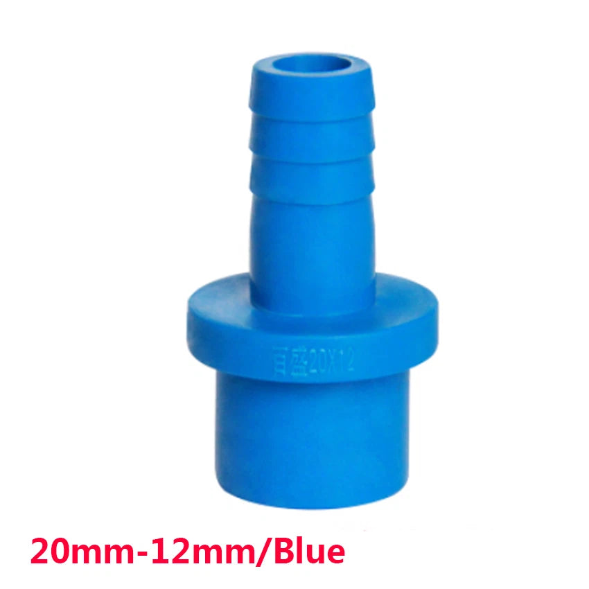 PVC Plastic Pipe Fittings Adapter Connector 20 25mm Sleeve x Hose Nozzle 5-20mm