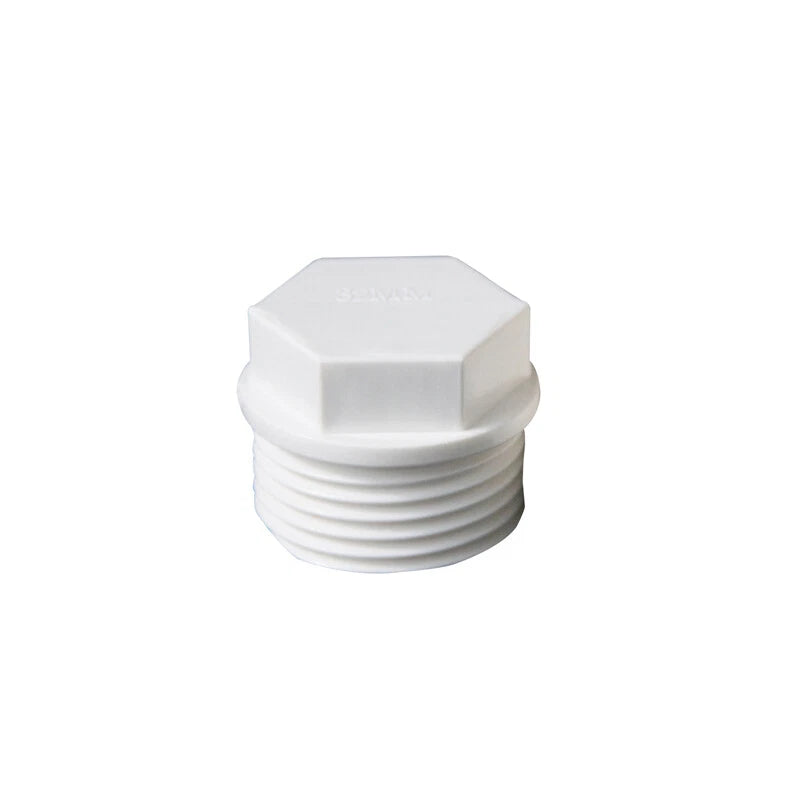 1 2" White PVC Imperial BSP Threaded Pressure Pipe Fittings Ponds Pools Aquarium