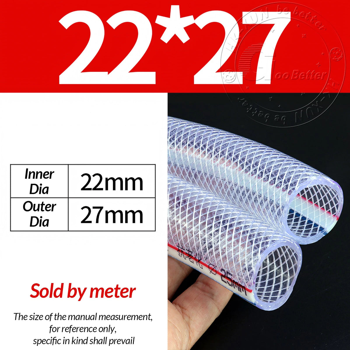 PVC Flexible Braided Tubing — Fish Pond, Hydroponics & Garden Water Hose