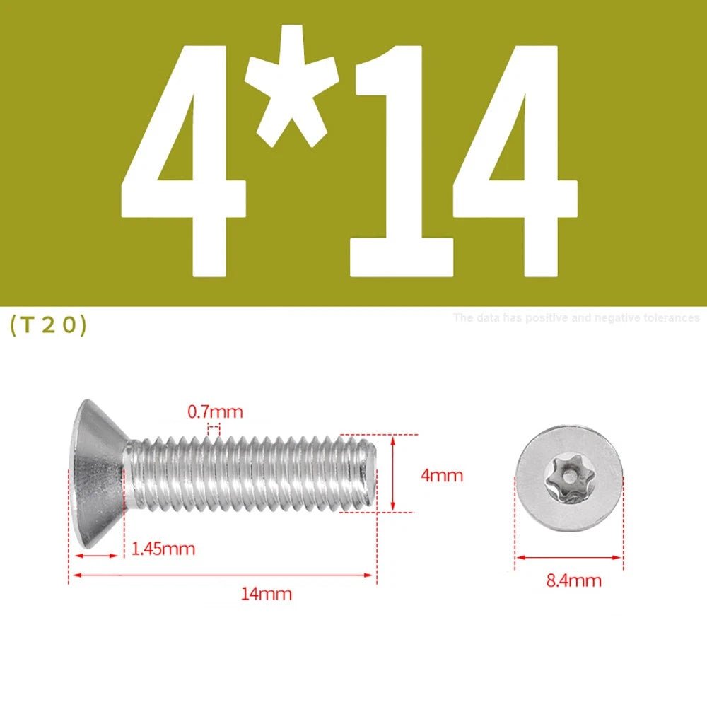 M3–M8 Pin Torx Countersunk Flat Head Machine Screws | A2 Stainless Steel - HomeDIYer