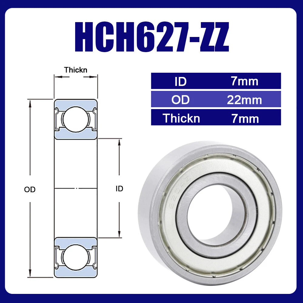 HCH Bearings Deep Groove Ball Bearing, ZZ or 2RZ, 604 to 6906 - Models Complete