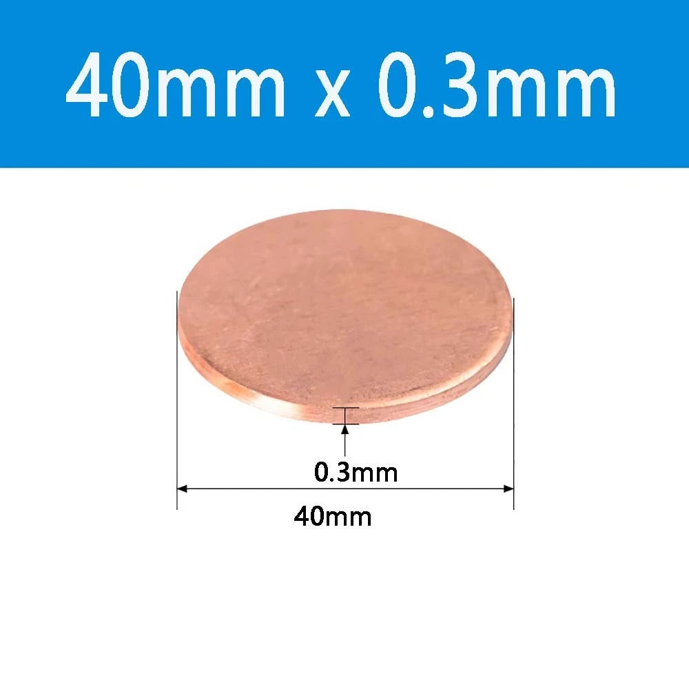 T2 Solid Pure Round Copper Sheet Flat Round Copper Disc Blank Round Metal Sheet