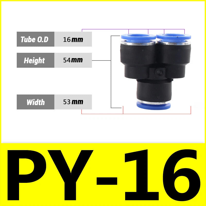 Nylon Pneumatic Push Fit Connector Tube Pipe Joiner Speed Air Water Lines Hose