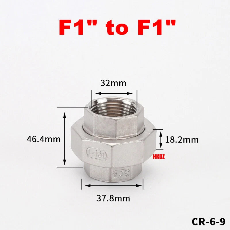 BSP Reducing Fittings 304 Stainless Steel Male Female Adaptor Straight Nipples