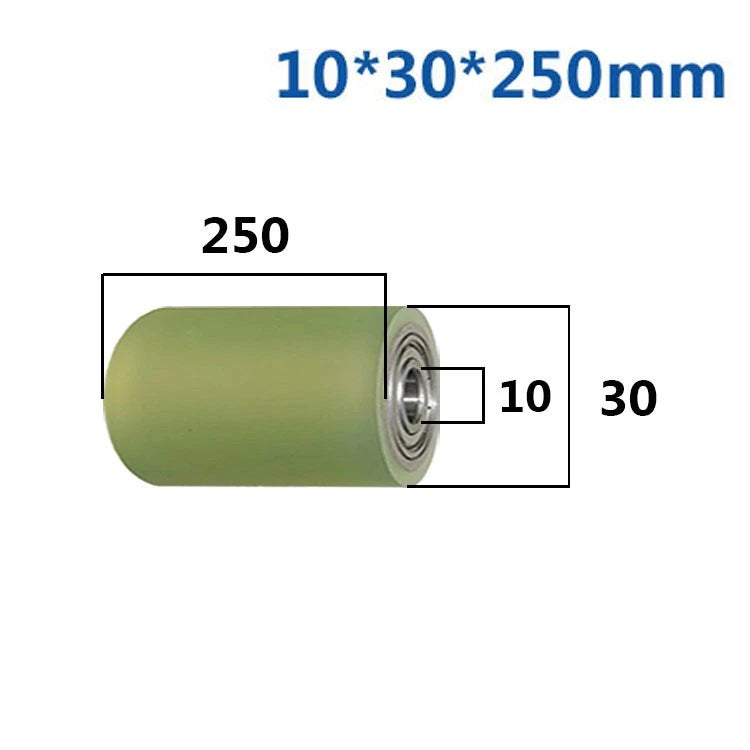 Ø10mm Polyurethane Ball Bearing Rubber Coated Bearings Pulley Guide Wheel Molded