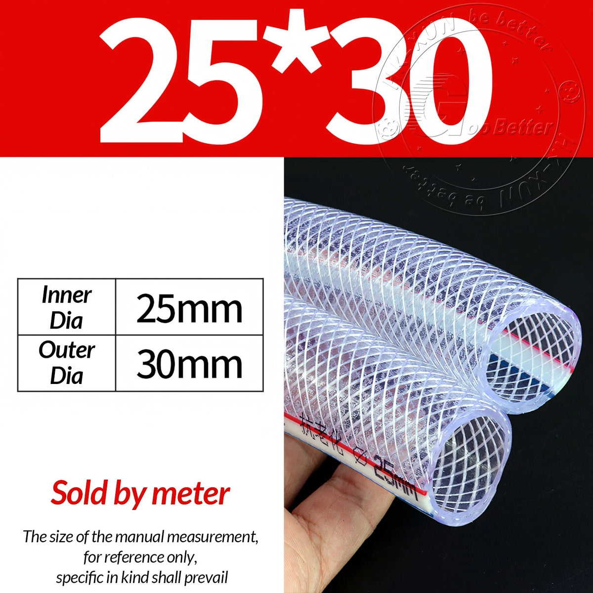 PVC Flexible Braided Tubing — Fish Pond, Hydroponics & Garden Water Hose