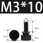 M3 M4 Anodized Aluminum Thumb Screws — Knurled Head Hand Bolts for PC Case, Fishing Rigs & DIY Projects