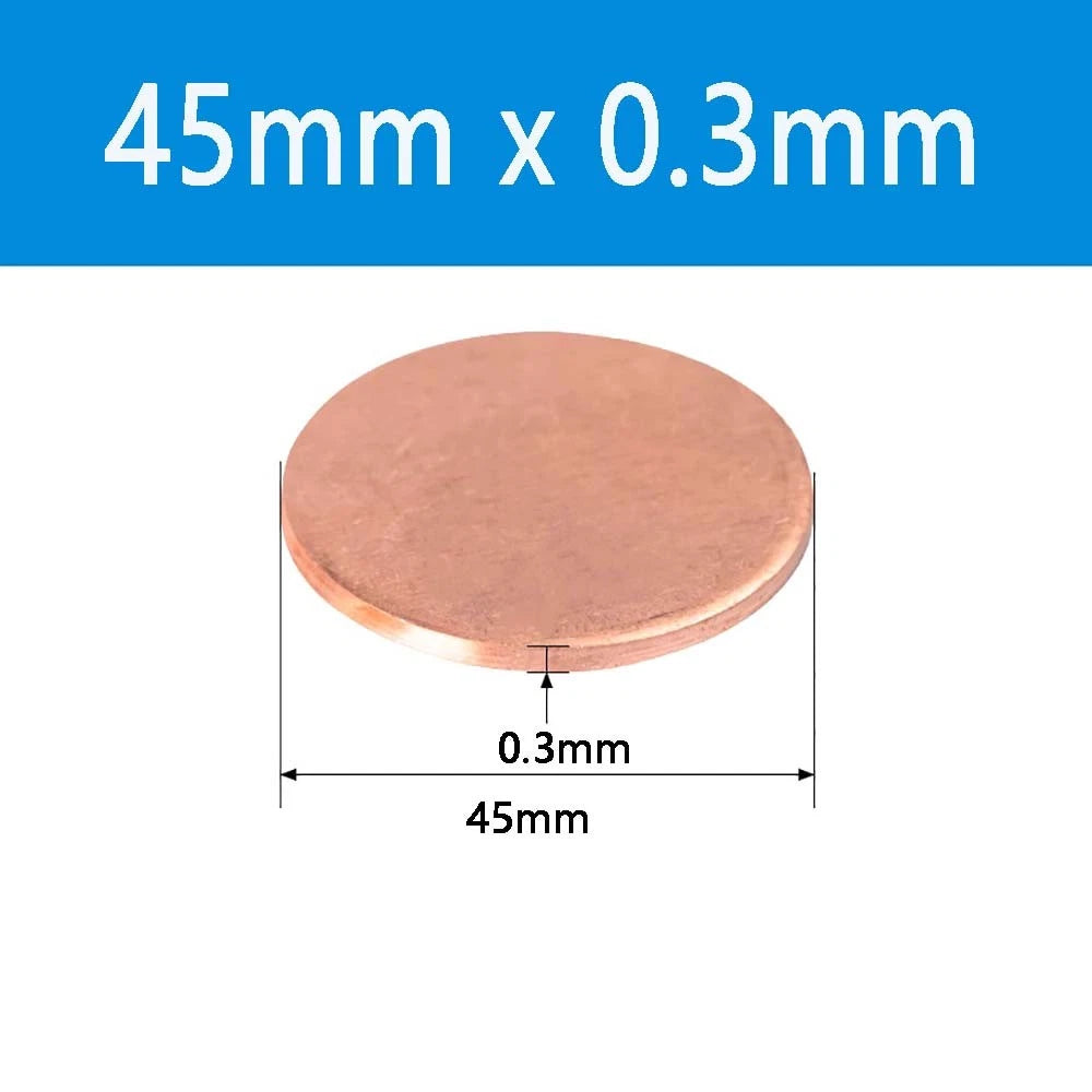 T2 Solid Pure Round Copper Sheet Flat Round Copper Disc Blank Round Metal Sheet