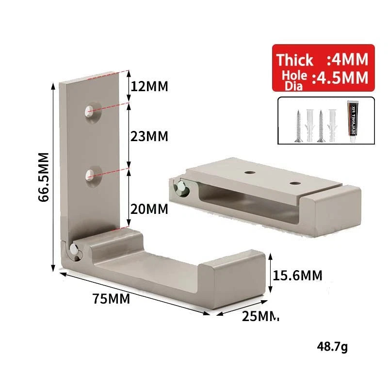 Folding Wall Hooks Aluminum Alloy Foldable Design Wall Mounted Coat Clothes Hook
