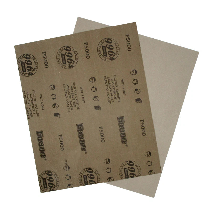 A4 Silicon Carbide Wet & Dry Sandpaper — P60 to P10000 Grit 230x280mm Sheets for Wood Metal Auto