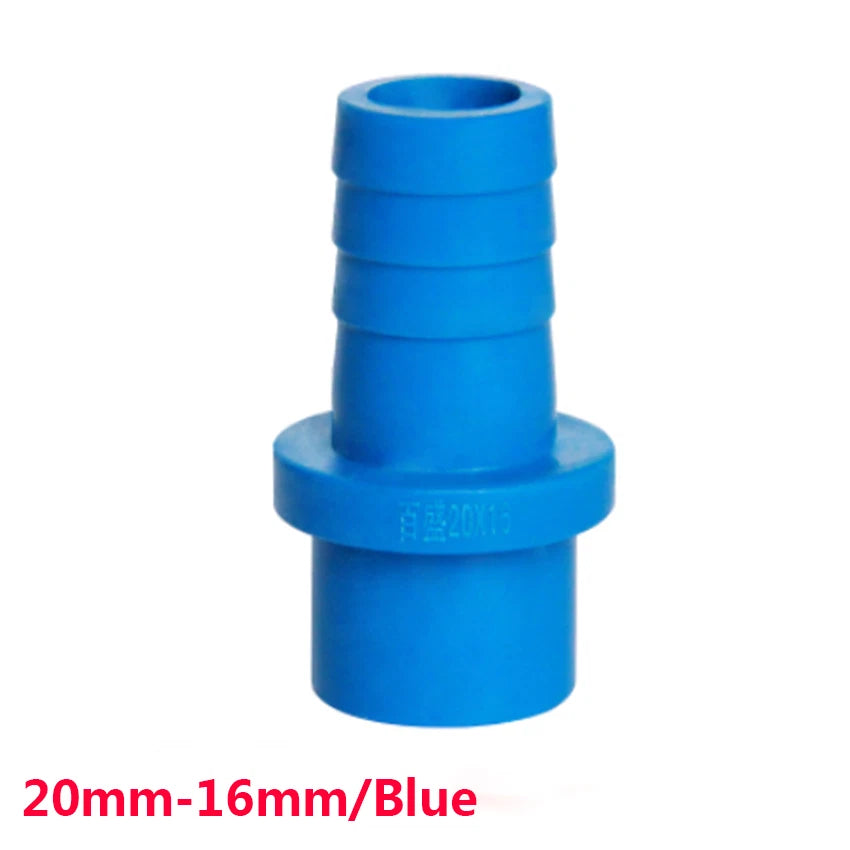 PVC Plastic Pipe Fittings Adapter Connector 20 25mm Sleeve x Hose Nozzle 5-20mm