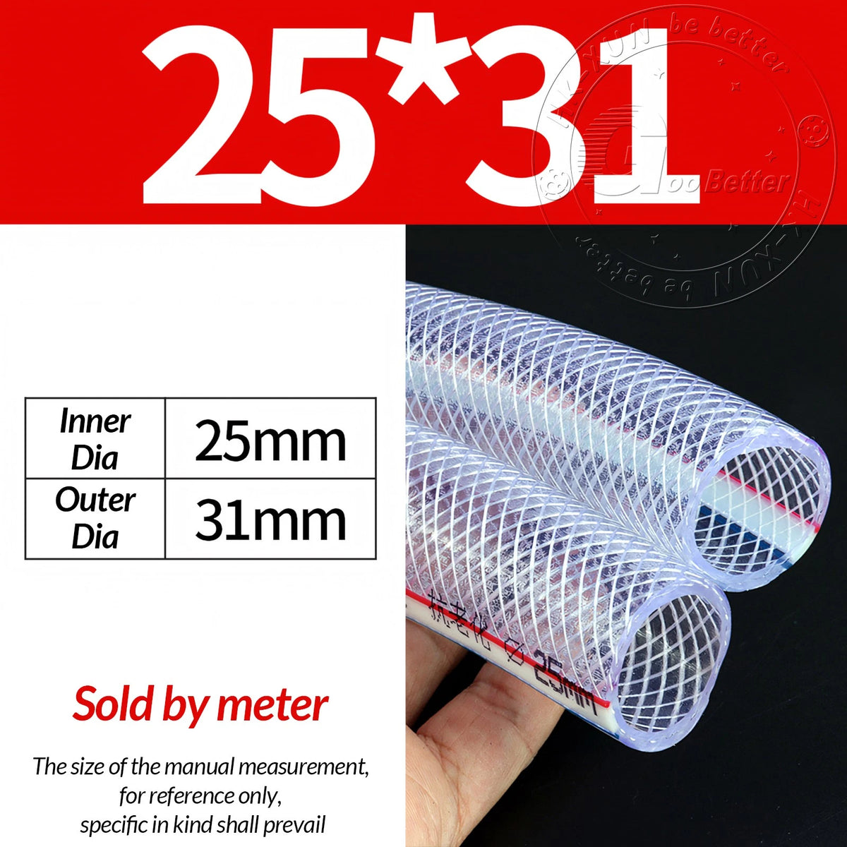 PVC Flexible Braided Tubing — Fish Pond, Hydroponics & Garden Water Hose