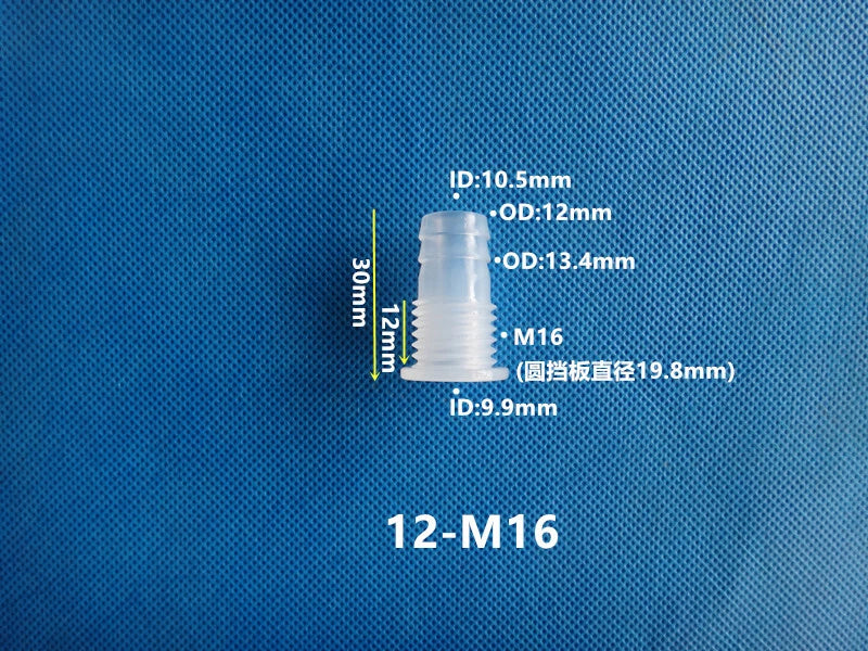 Metric Plastic Striaght Bulkhead Fitting Hose Barb Connector Inch Tube Adapter