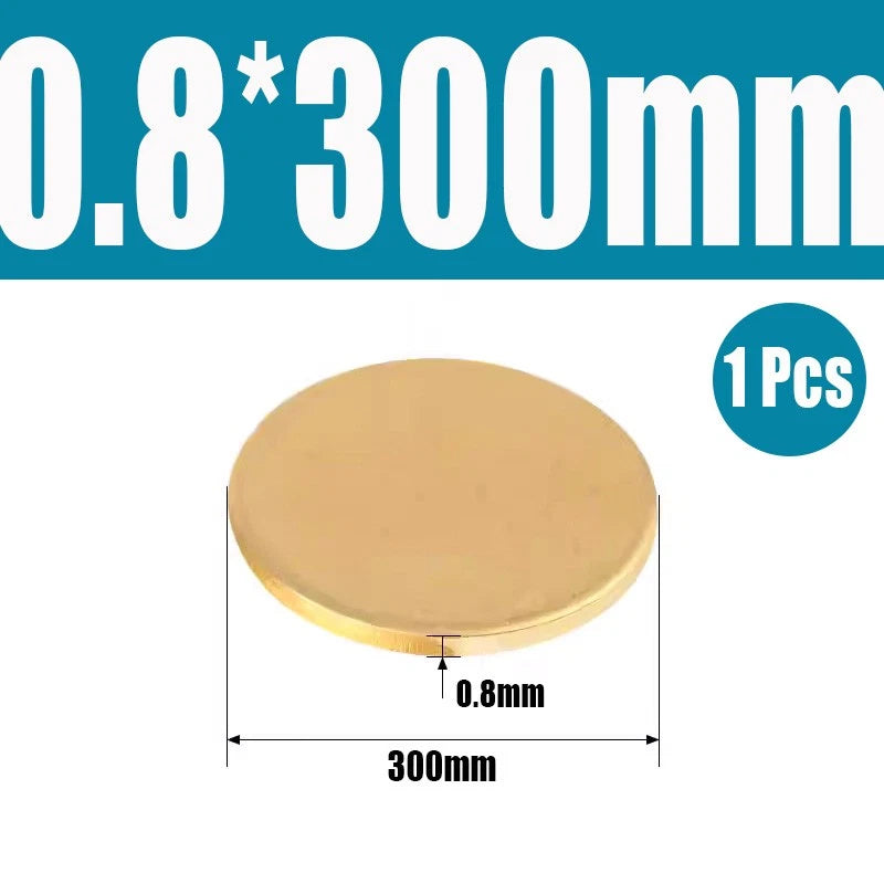 Thick 0.5mm-6mm Solid Brass Discs Blanks Discs Ø 20mm-300mm Metal Round Sheets