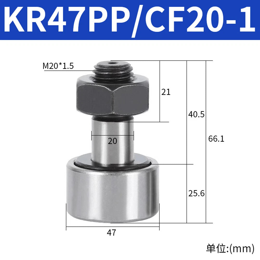 CF3-CF30-KR10-KR90 Bearing Steel Cam Follower Bolt-type Needle Roller Bearings
