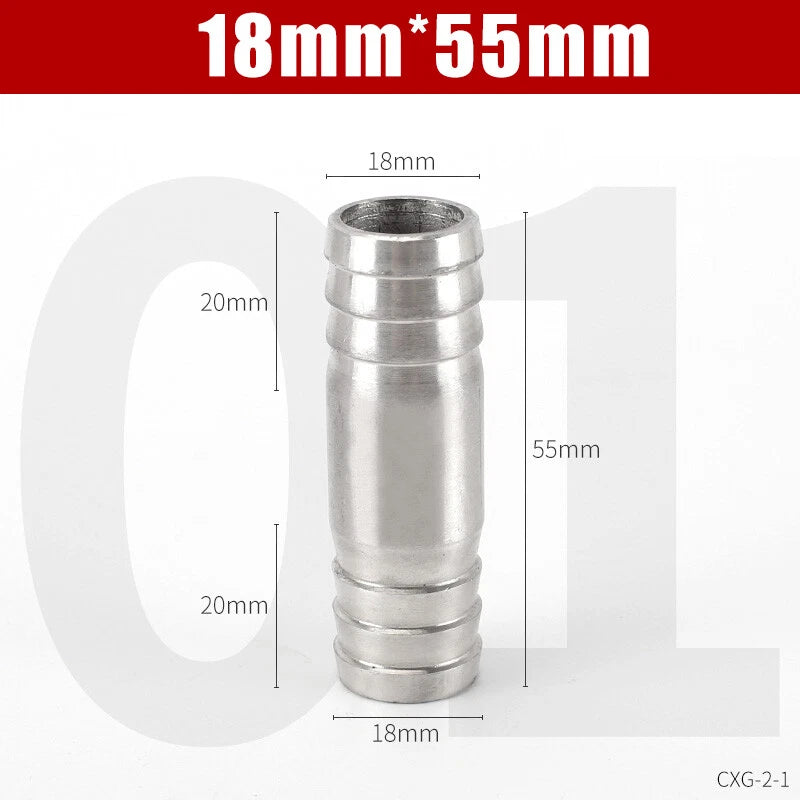Stainless Steel BSP Hose Tail Connector Fitting — Y / L / T / Inline Type