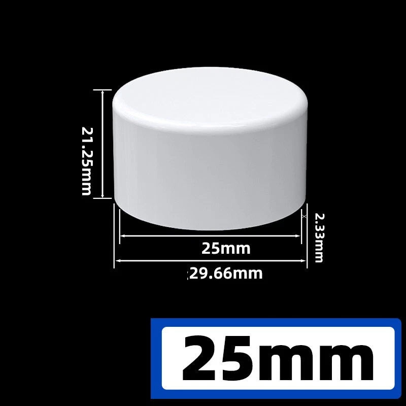 PVC Pipe Fittings White Connector Metric For Aquarium Fish Tank Various Parts