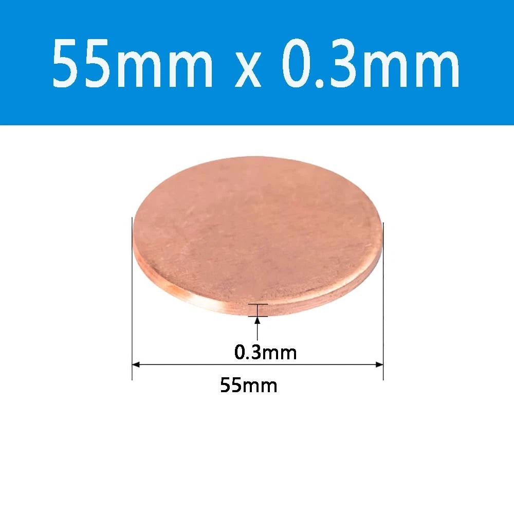T2 Solid Pure Round Copper Sheet Flat Round Copper Disc Blank Round Metal Sheet