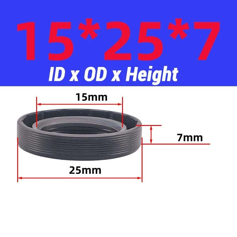Oil Seal Metric Size Rotary Shaft Seal ID 8-38 mm TC FB Skeleton Oil Seal Rings