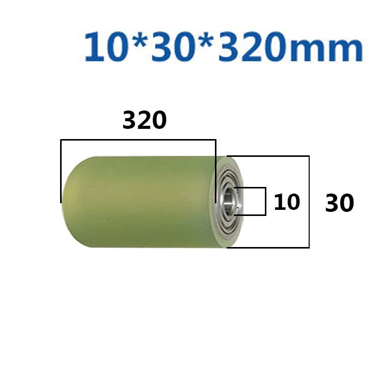 Ø10mm Polyurethane Ball Bearing Rubber Coated Bearings Pulley Guide Wheel Molded