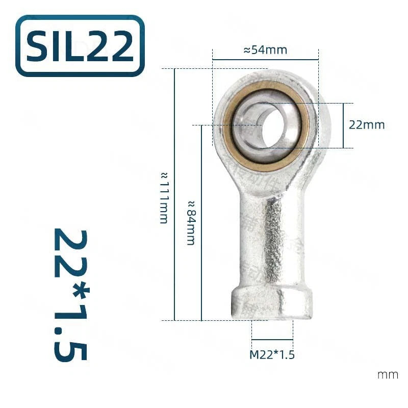 SI Female Series Rod End Bearings M3 M4 M5 M6 M8 M10 - M30 Right-Left Thread