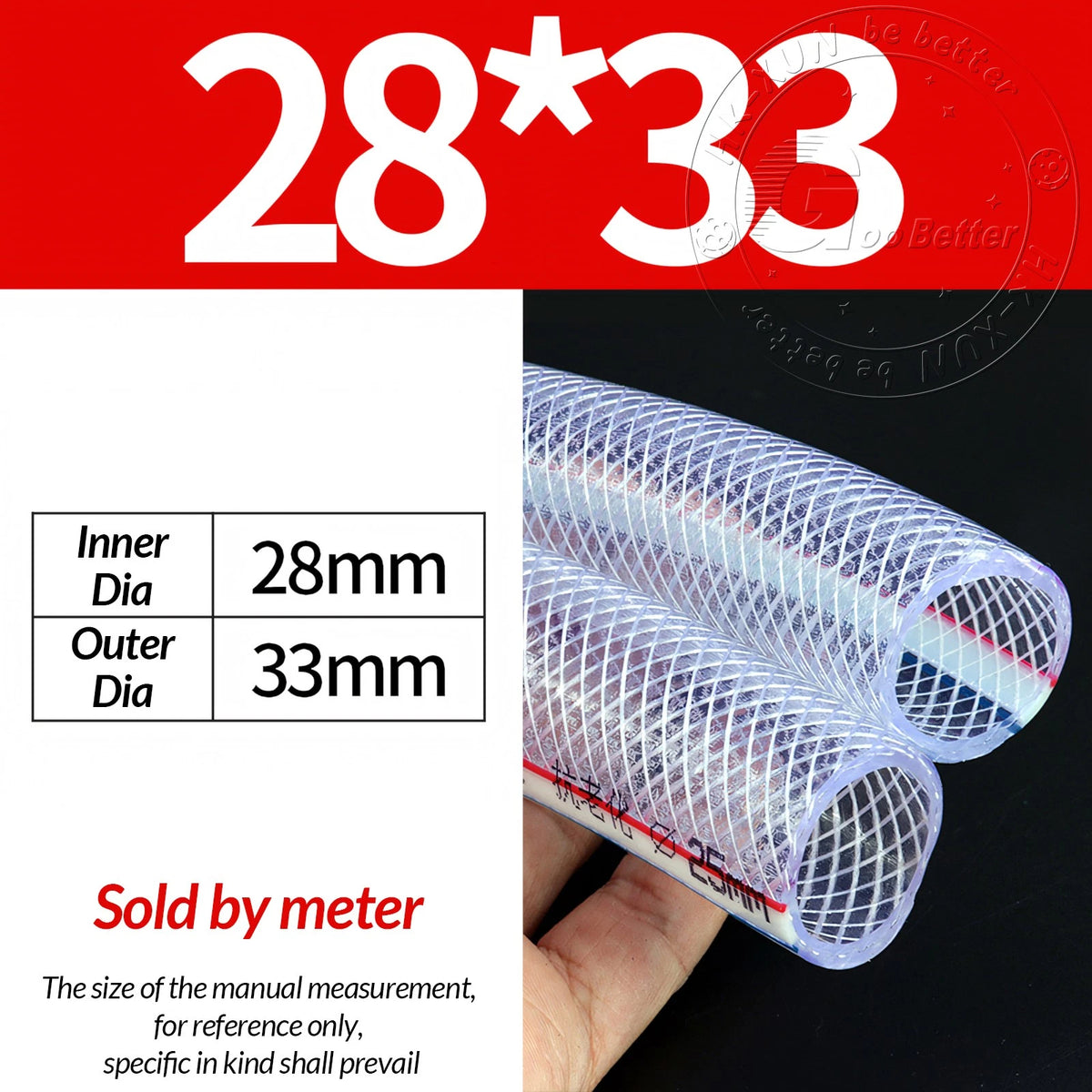 PVC Flexible Braided Tubing — Fish Pond, Hydroponics & Garden Water Hose