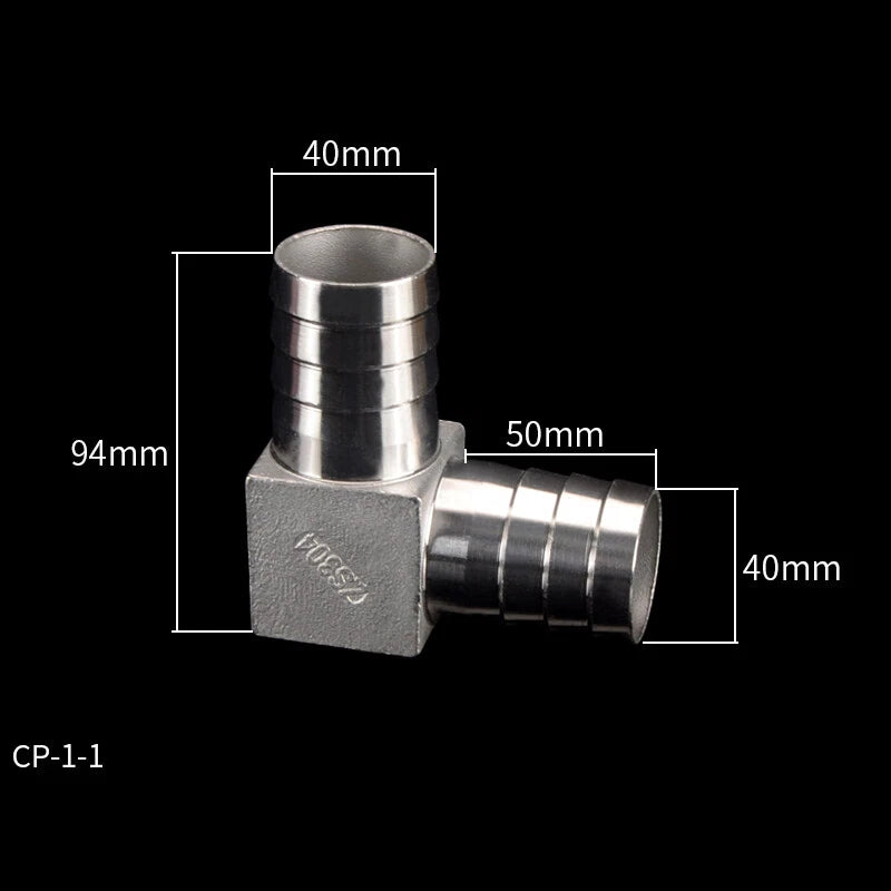Stainless Steel Barb Hose Fittings — Straight, Elbow, Tee, Y-Piece & Cross