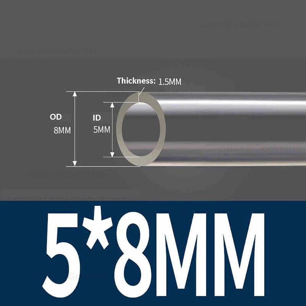 Clear Flexible PVC Tubing — Plastic Hose for Air, Water, Aquarium & Pond