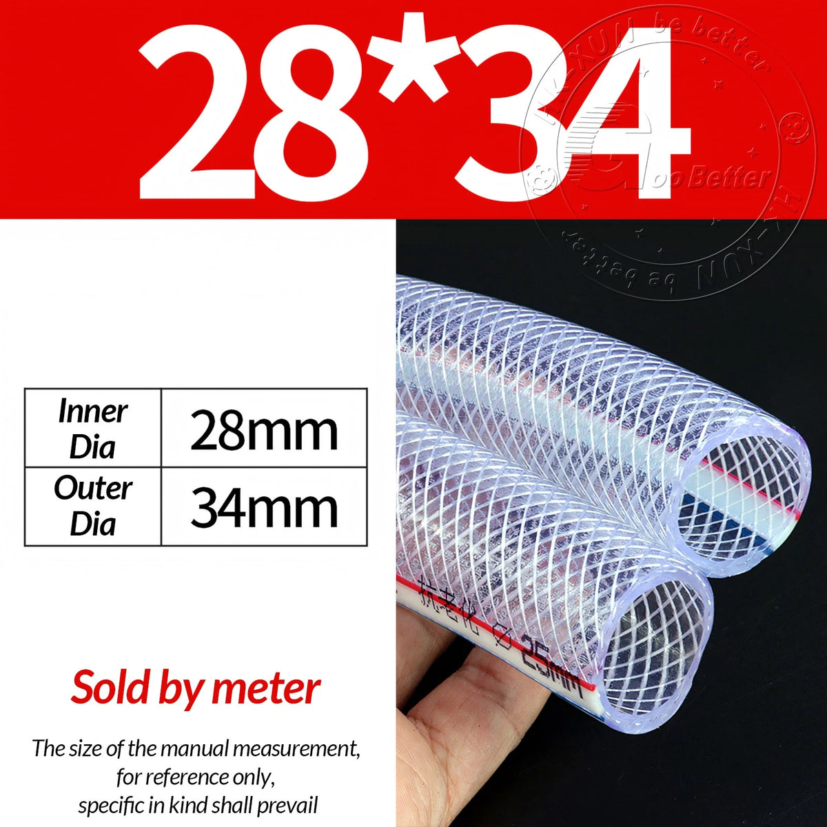 PVC Flexible Braided Tubing — Fish Pond, Hydroponics & Garden Water Hose