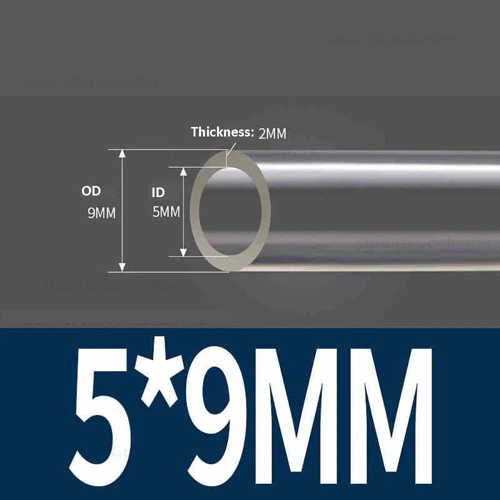 Clear Flexible PVC Tubing — Plastic Hose for Air, Water, Aquarium & Pond