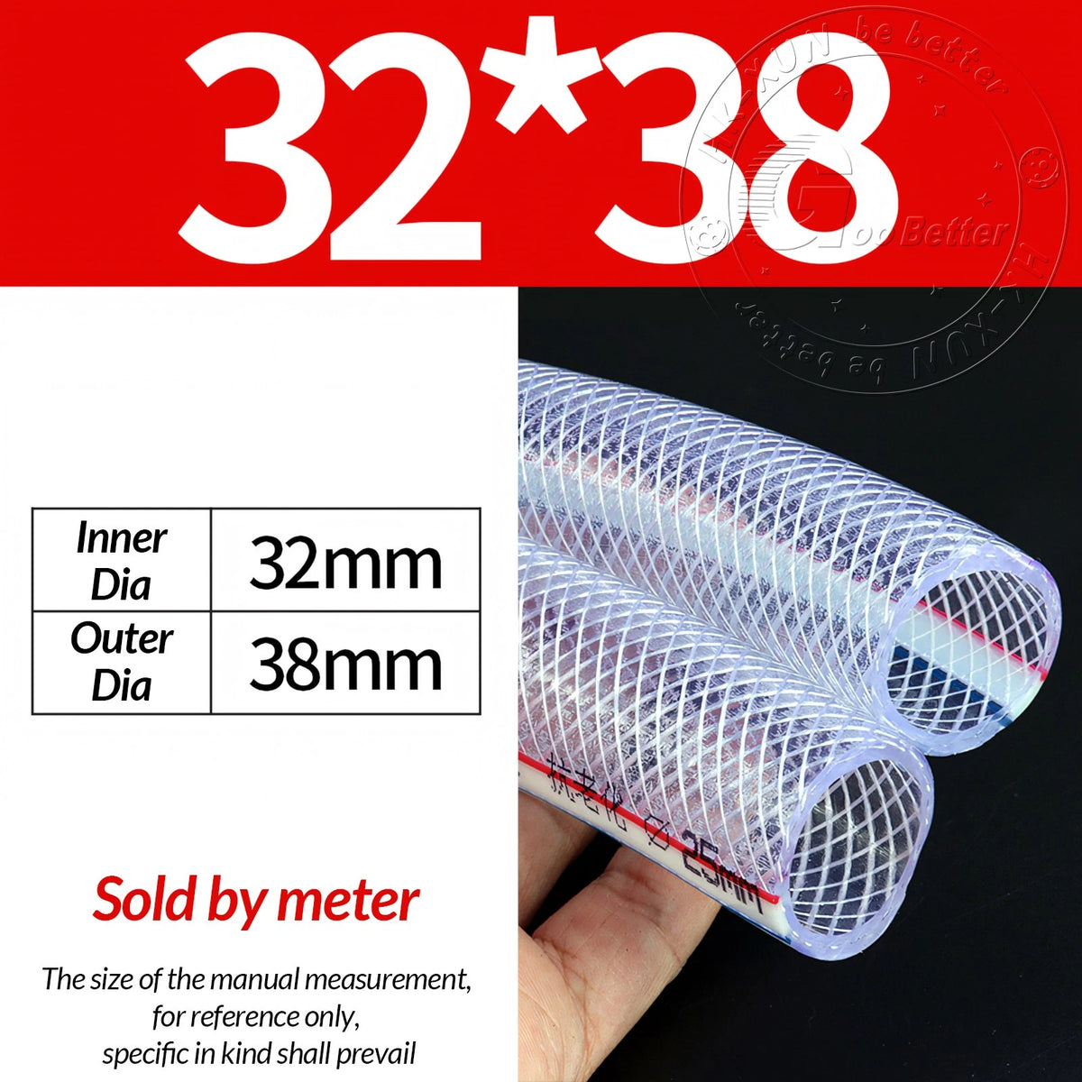 PVC Flexible Braided Tubing — Fish Pond, Hydroponics & Garden Water Hose