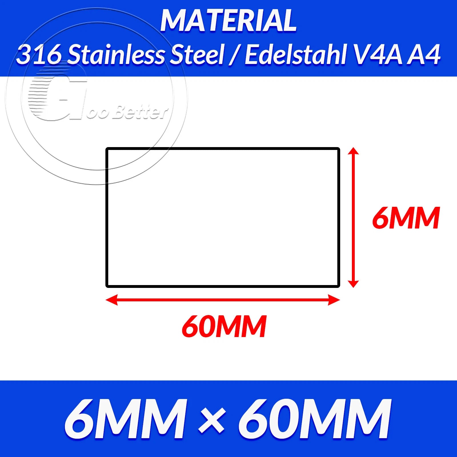 316 A4 Stainless Steel Flat Bar Metal Plate Strip Width 10MM-80MM Length 200MM