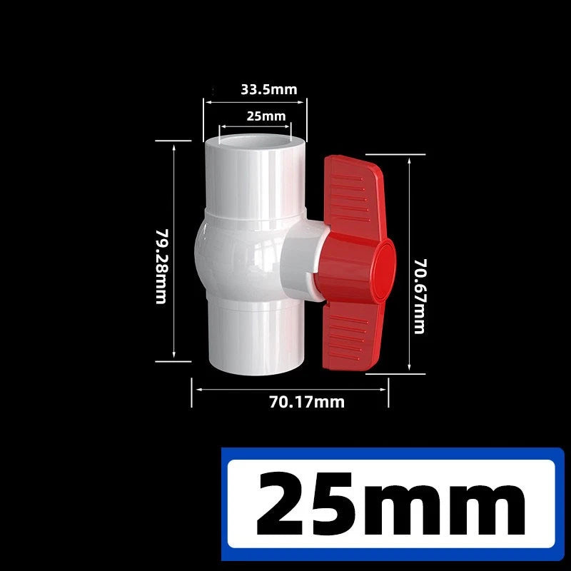 PVC Pipe Fittings White Connector Metric For Aquarium Fish Tank Various Parts