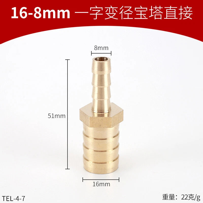 Brass Reducing Hose Fittings – Straight, L, T & Y Connectors for Gas & Air Tube