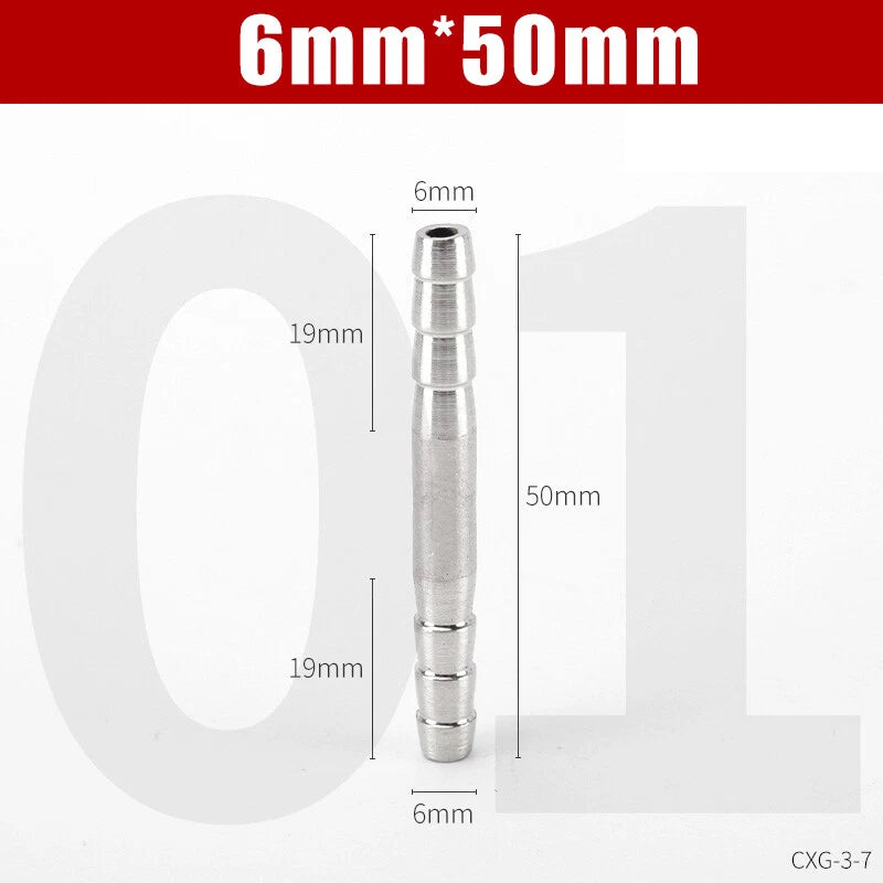 Stainless Steel BSP Hose Tail Connector Fitting — Y / L / T / Inline Type