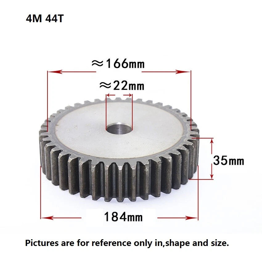 45# Steel 4Mod 10T-80T Spur Gears Thickness 35mm Motor Pinion Transmission Gear