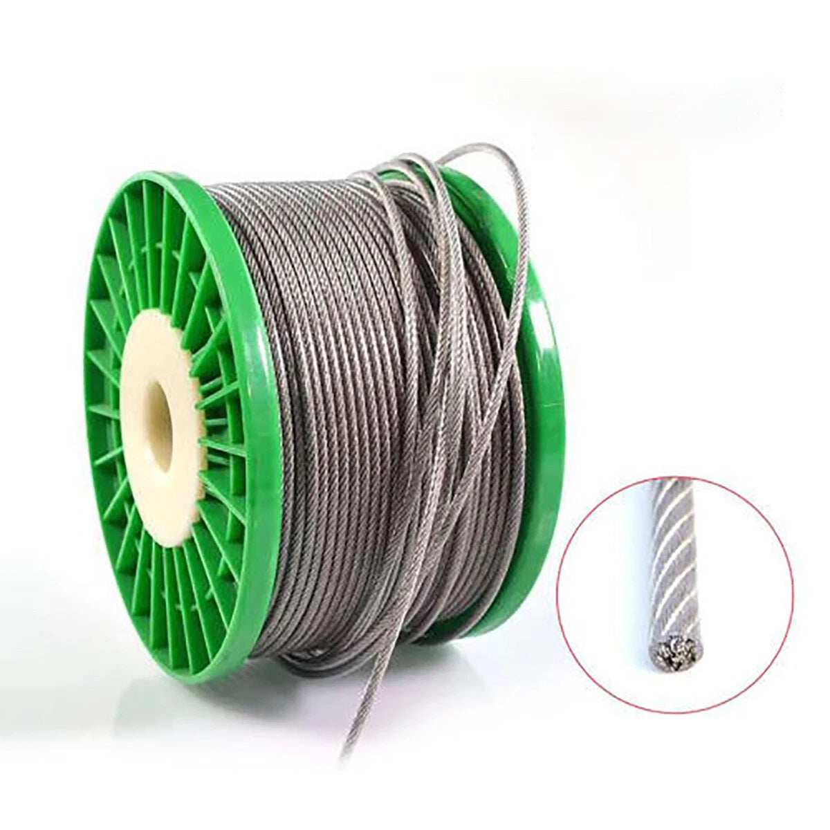 Steel Wire Rope Metal Cable Rigging 7*7 & 7*19 PVC Plastic Coated Dia 0.6mm-12mm