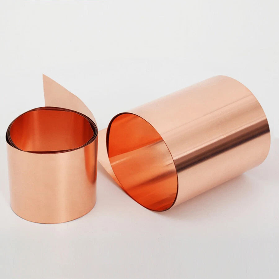 Copper Strip/Sheet Roll 99.9% Pure Copper Sheet Metal Foil Plate 0.05-1mm Thick