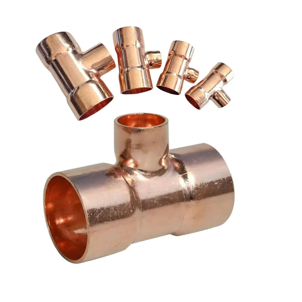 End Feed Reducing Tee Copper Pipe Fittings — WRAS Approved | 8mm to 108mm