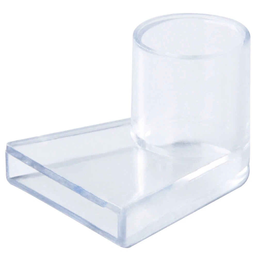 Clear PVC Triangle Aquarium Tank Water Outlet Duckbill Nozzle Pipe End Fittings