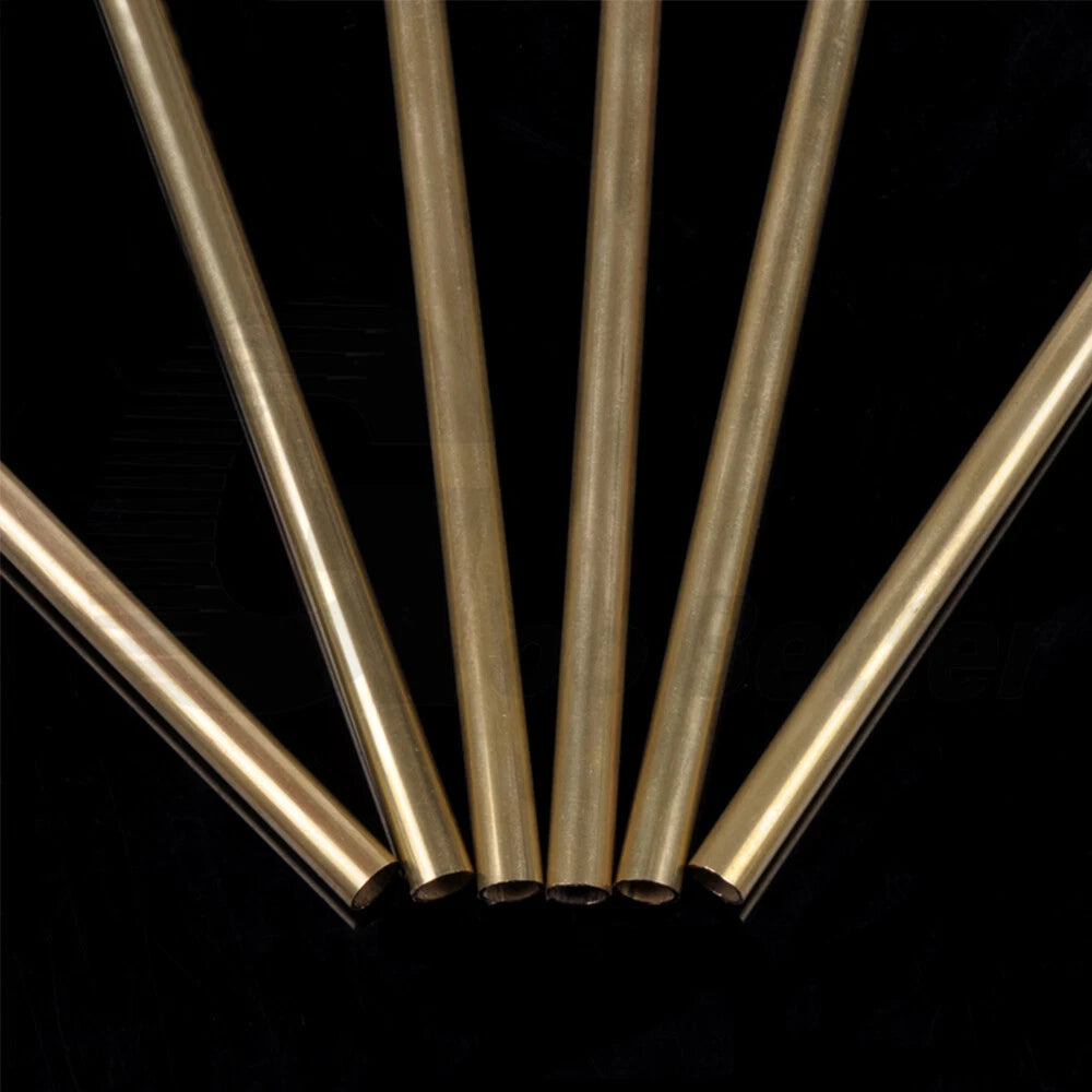 Brass Round Tube Pipe – Hollow Rod for Scale Models & DIY Crafts, OD 2–8mm