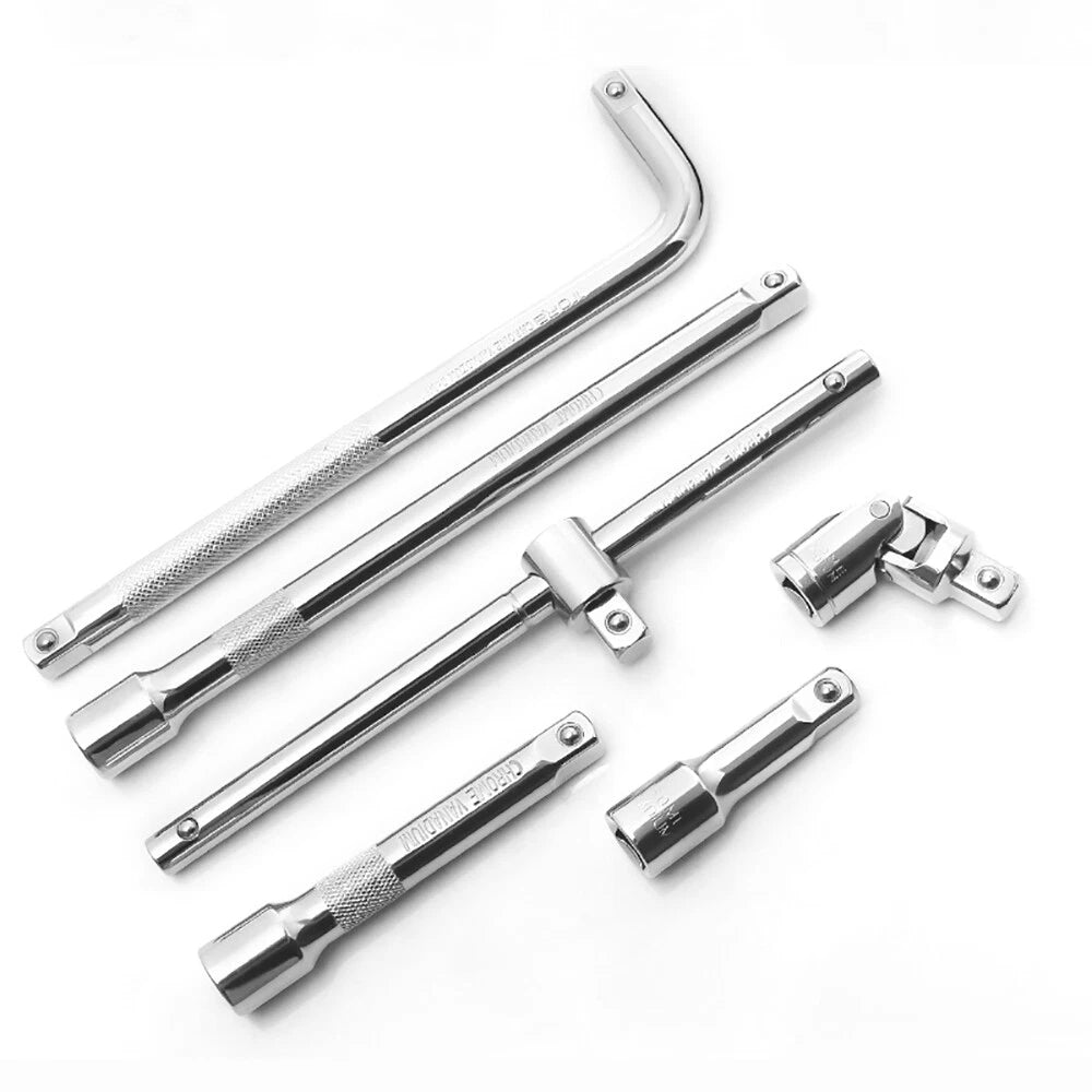 L-Bar T-Type Wrench Spanner Socket 1/4" 3/8" 1/2" Drive 150mm-350mm Long Wrench