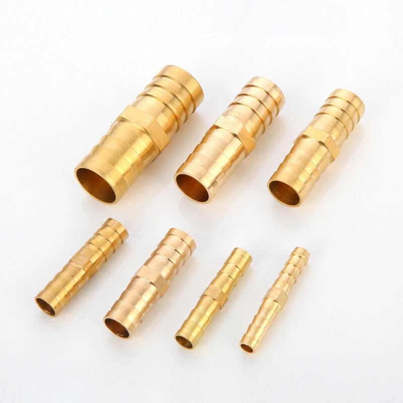 Straight Hose Barb Fittings – Brass & Stainless Steel A2, 6mm–41mm OD