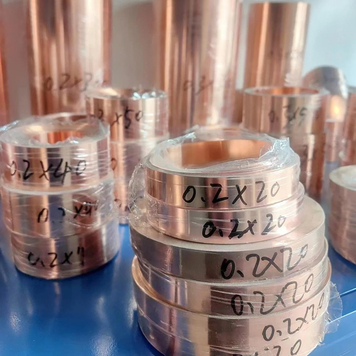99.9% Flexible Pure Copper Cu Metal Sheet Roll Foil Plate Strip 0.01~0.5mm Thick