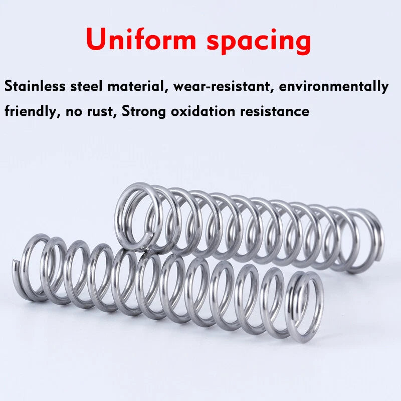 10X Compression Spring 5-14mm Diameter 10-50mm Long Wire Dia 0.8mm Pressure Big